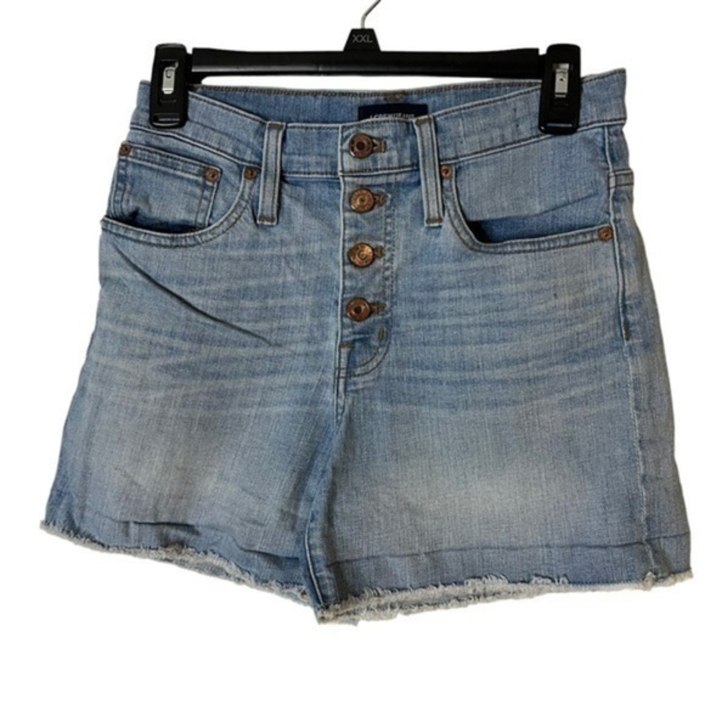 J.Crew High Rise Button Fly Shorts 25
